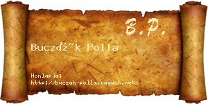 Buczák Polla névjegykártya